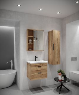 Тумба подвесная Grossman 'ФОРТА-80 см' с 2-я ящ.дуб галифакс